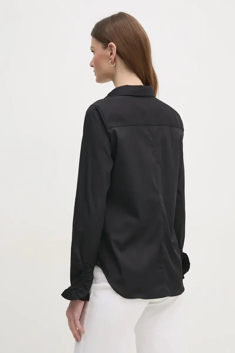 camicia donna colore beige 144070 Nero miniatura 3