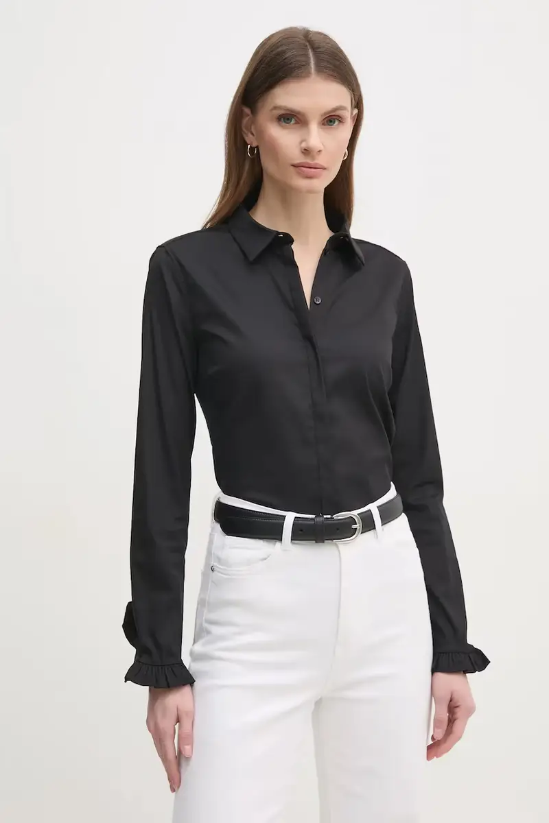 camicia donna colore beige 144070 Nero