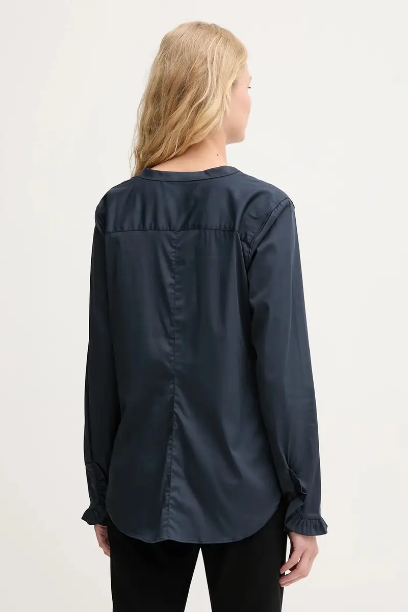 camicia donna colore blu Blu navy miniatura 3