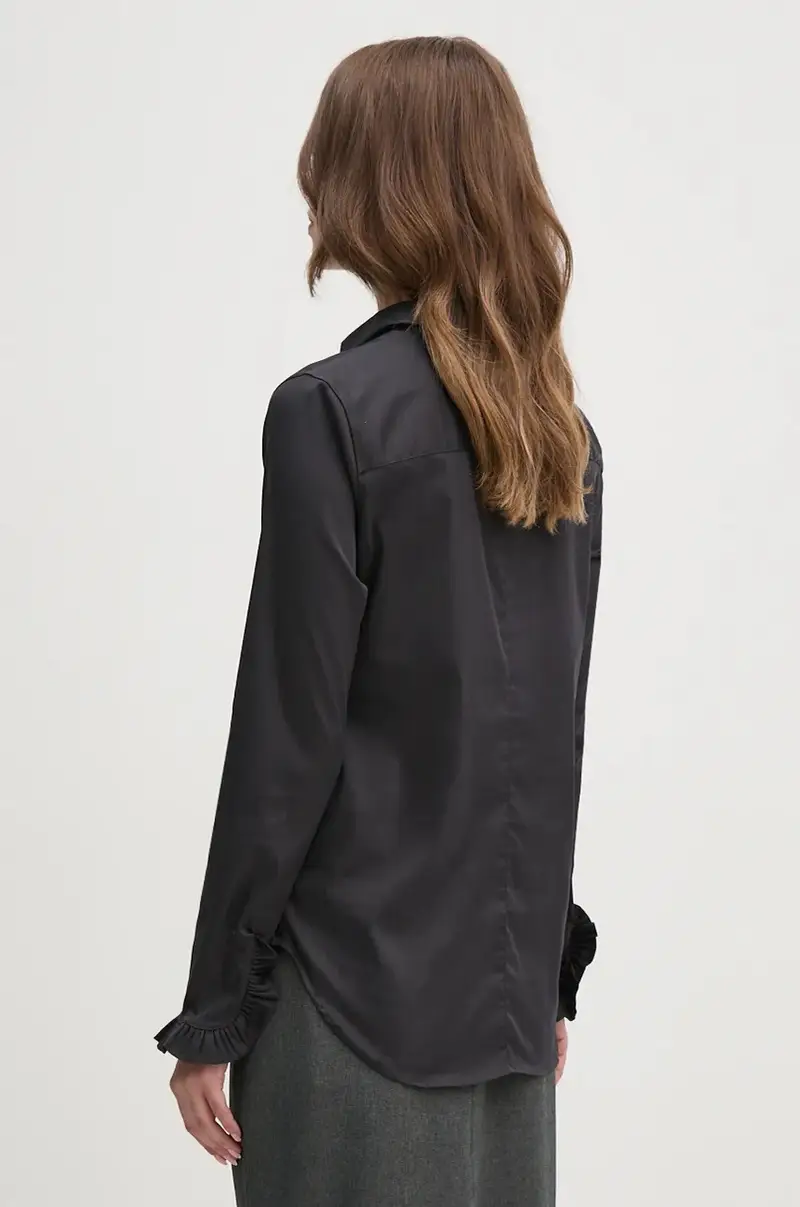 camicia donna colore grigio miniatura 3