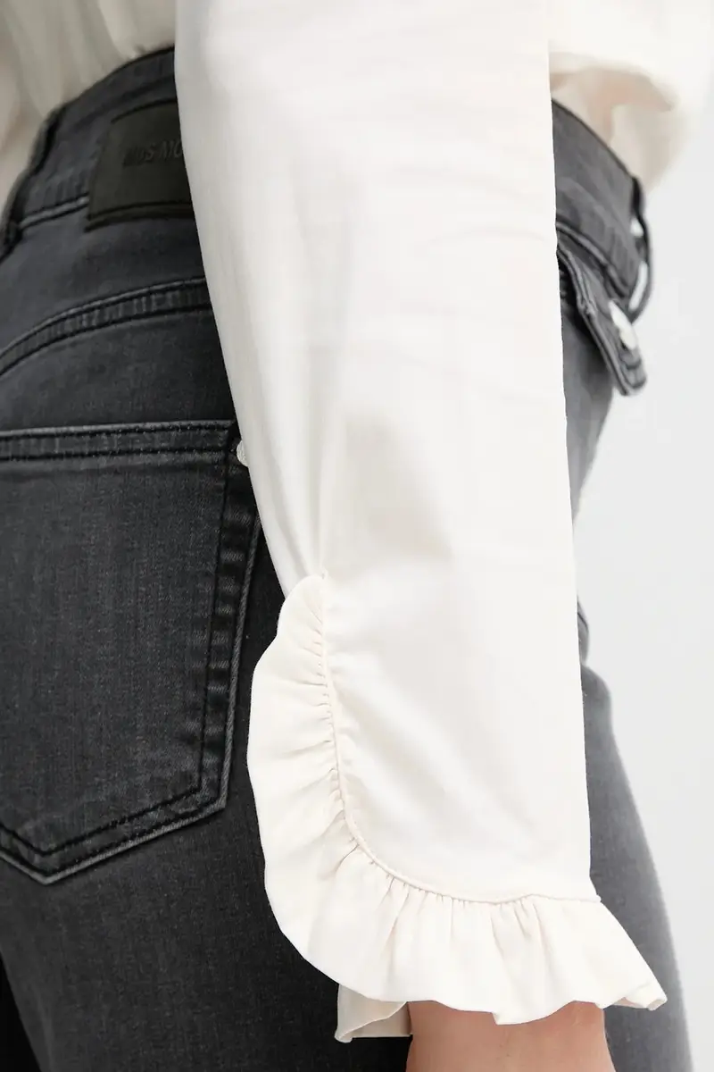 camicia donna colore verde 144070 Beige miniatura 5