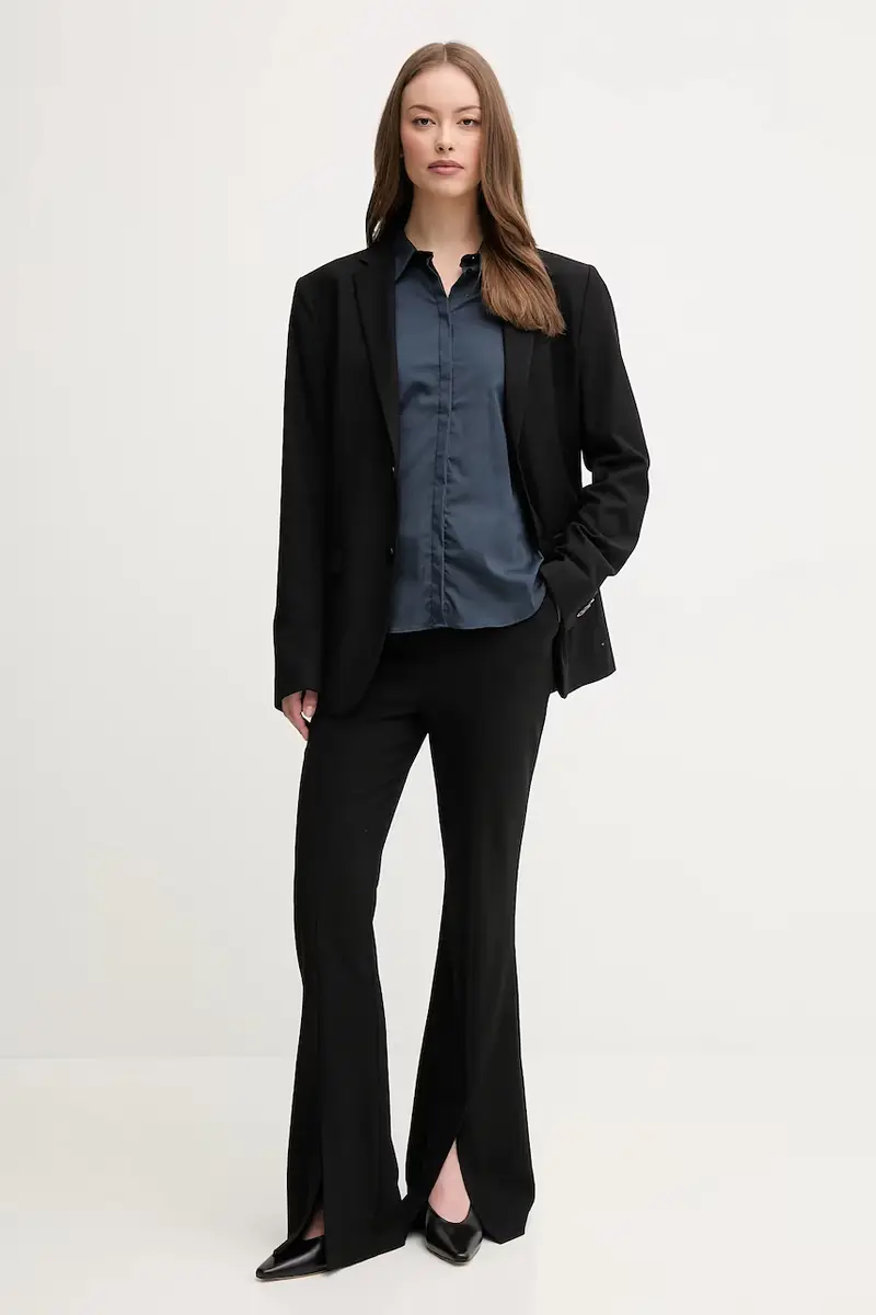 camicia donna colore verde 144070 Blu navy miniatura 2