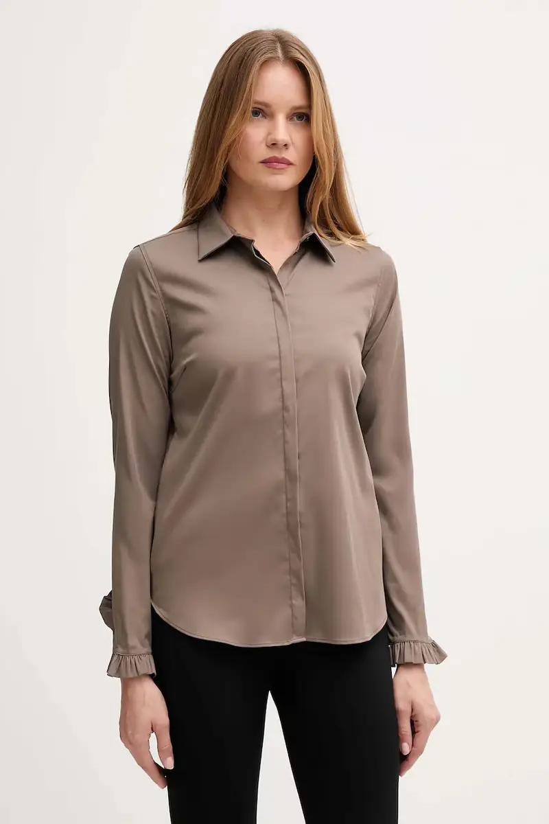 camicia donna colore verde 144070 Marrone