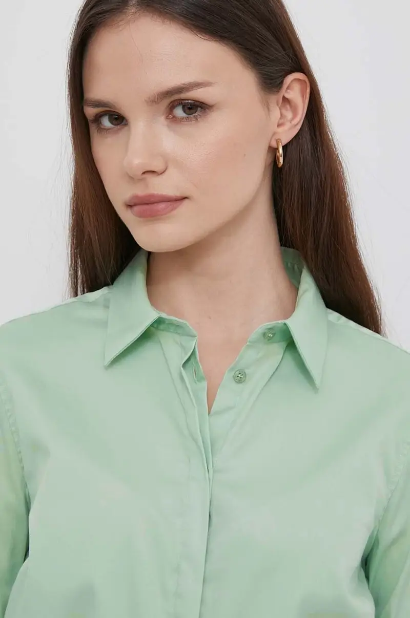camicia donna colore verde miniatura 4