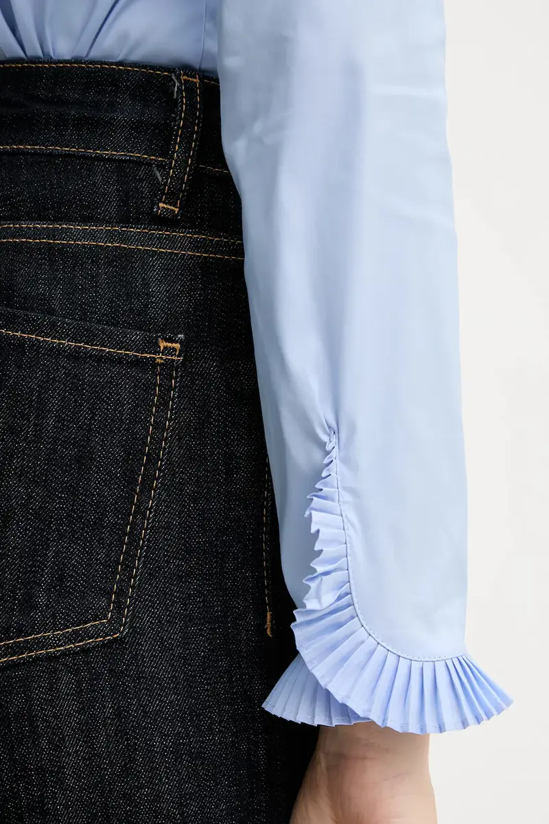 camicia HASSIE donna colore blu 174320 miniatura 5