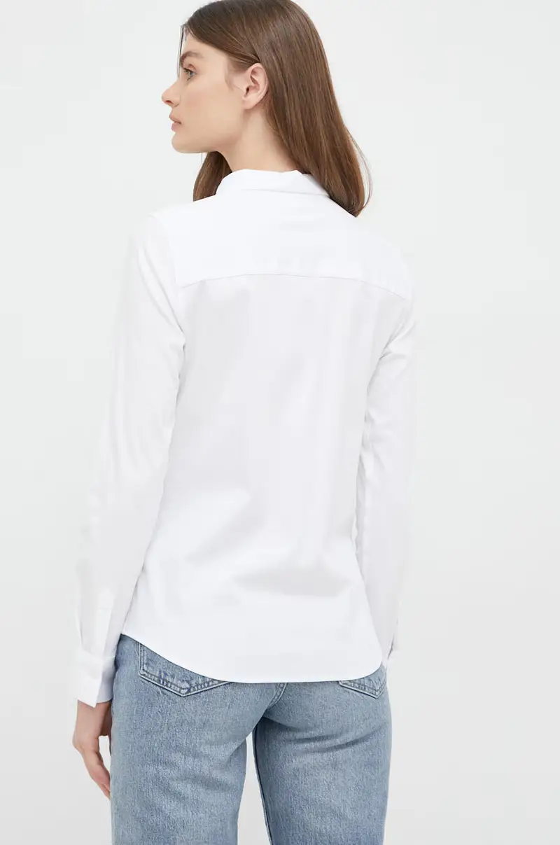 camicia in cotone donna Bianco miniatura 3