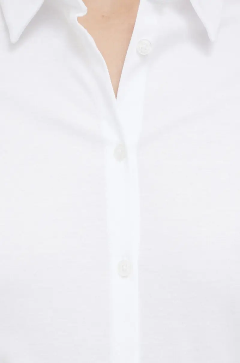 camicia in cotone donna Bianco miniatura 5