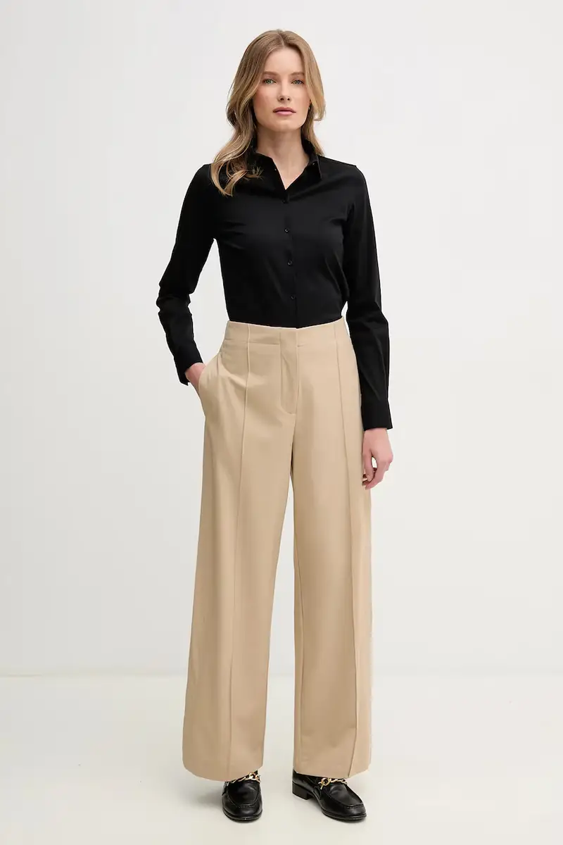 camicia in cotone donna colore nero miniatura 2