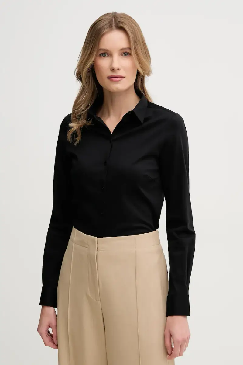 camicia in cotone donna colore nero
