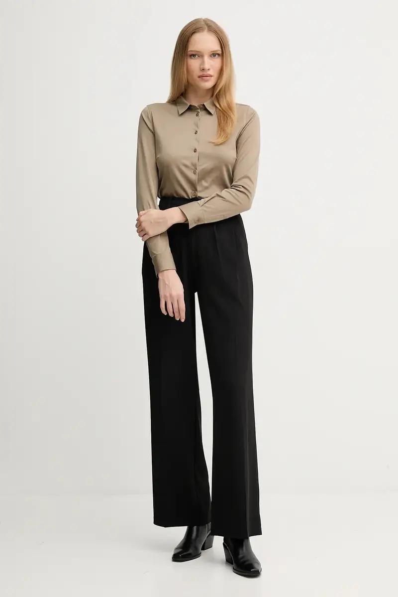 camicia in cotone donna colore nero Verde miniatura 2