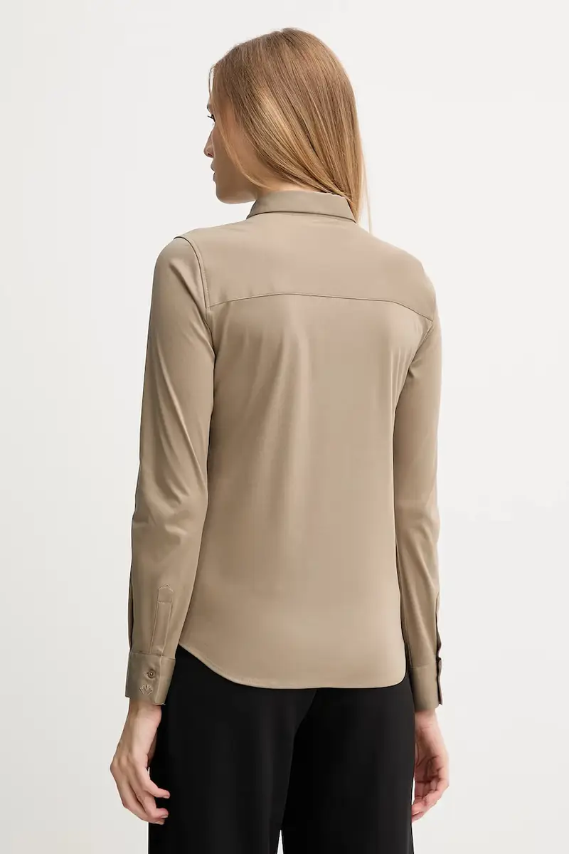 camicia in cotone donna colore nero Verde miniatura 3