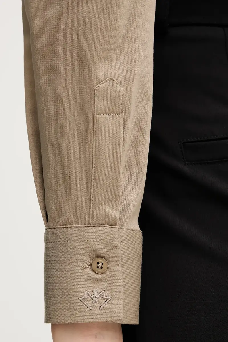 camicia in cotone donna colore nero Verde miniatura 5