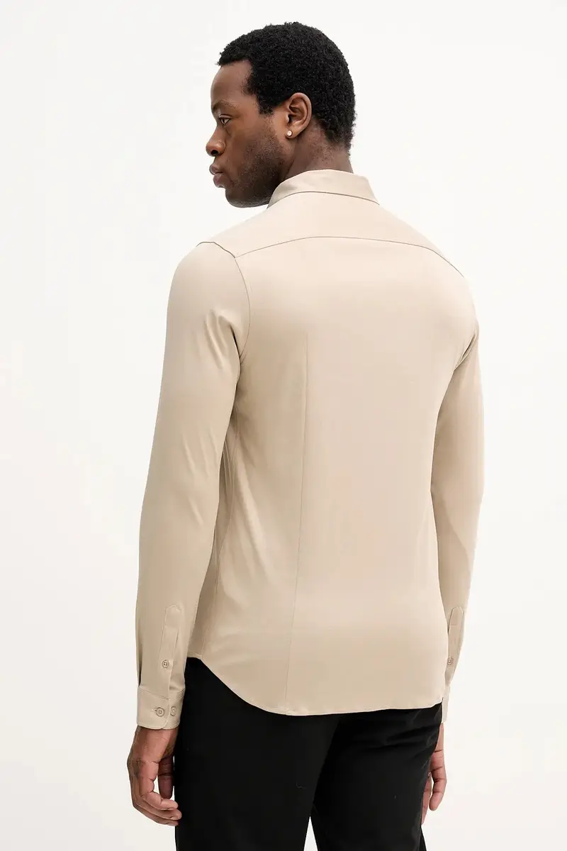 camicia in cotone MARCO Beige miniatura 3