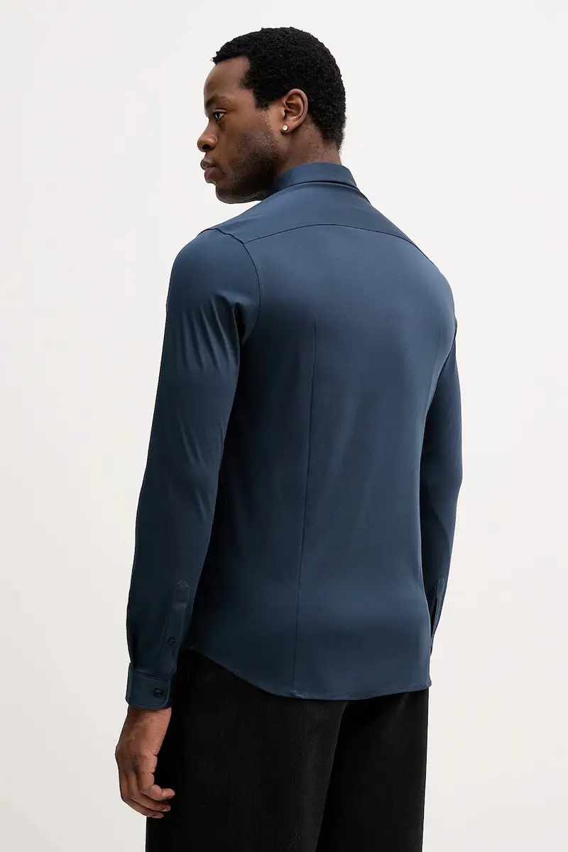 camicia in cotone MARCO Blu navy miniatura 3