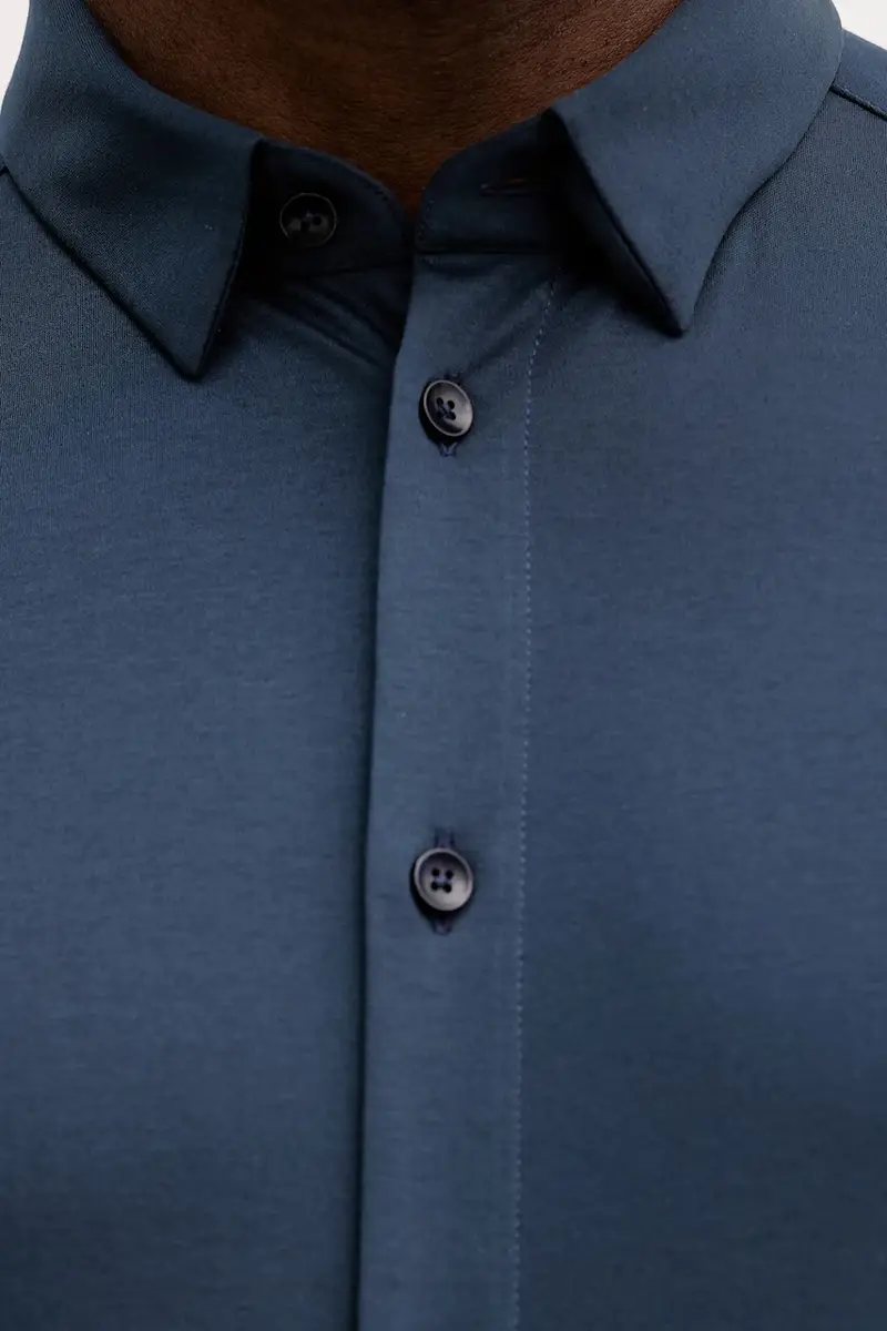 camicia in cotone MARCO Blu navy miniatura 5