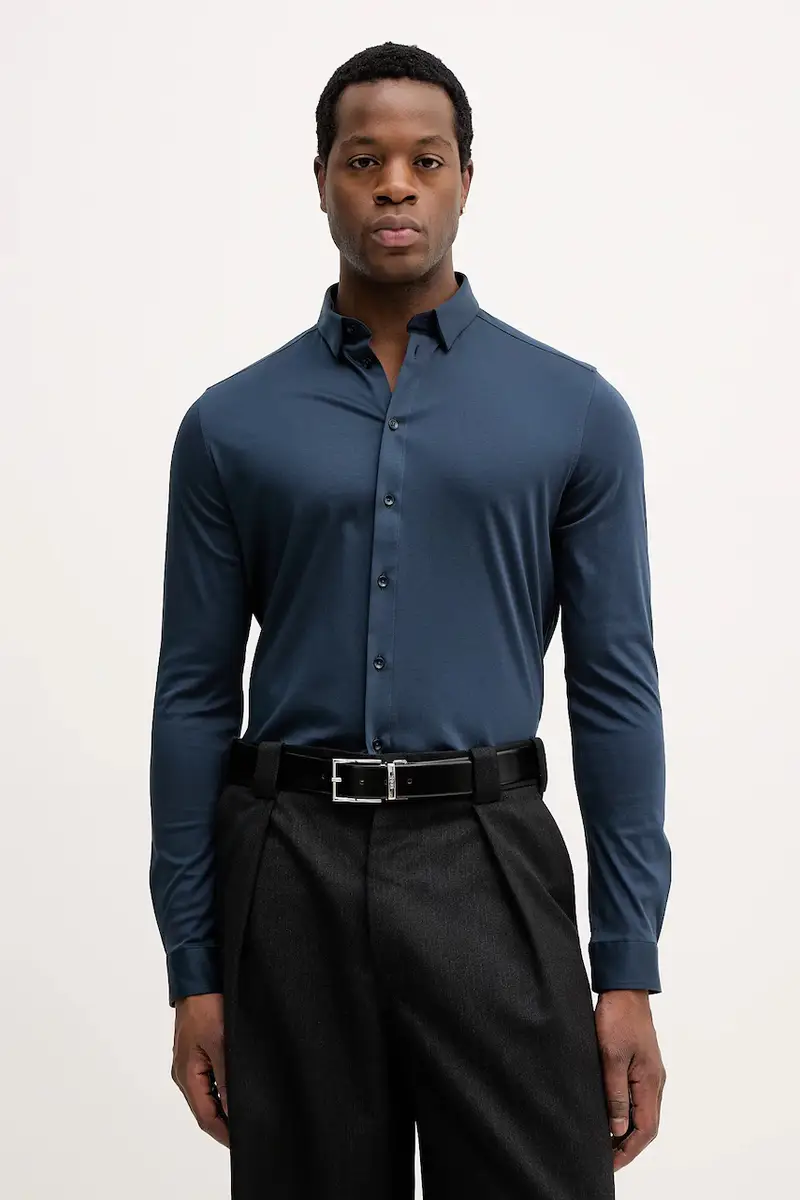 camicia in cotone MARCO Blu navy