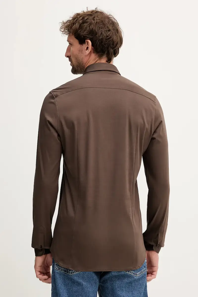 camicia in cotone MARCO uomo colore marrone 500940 miniatura 3