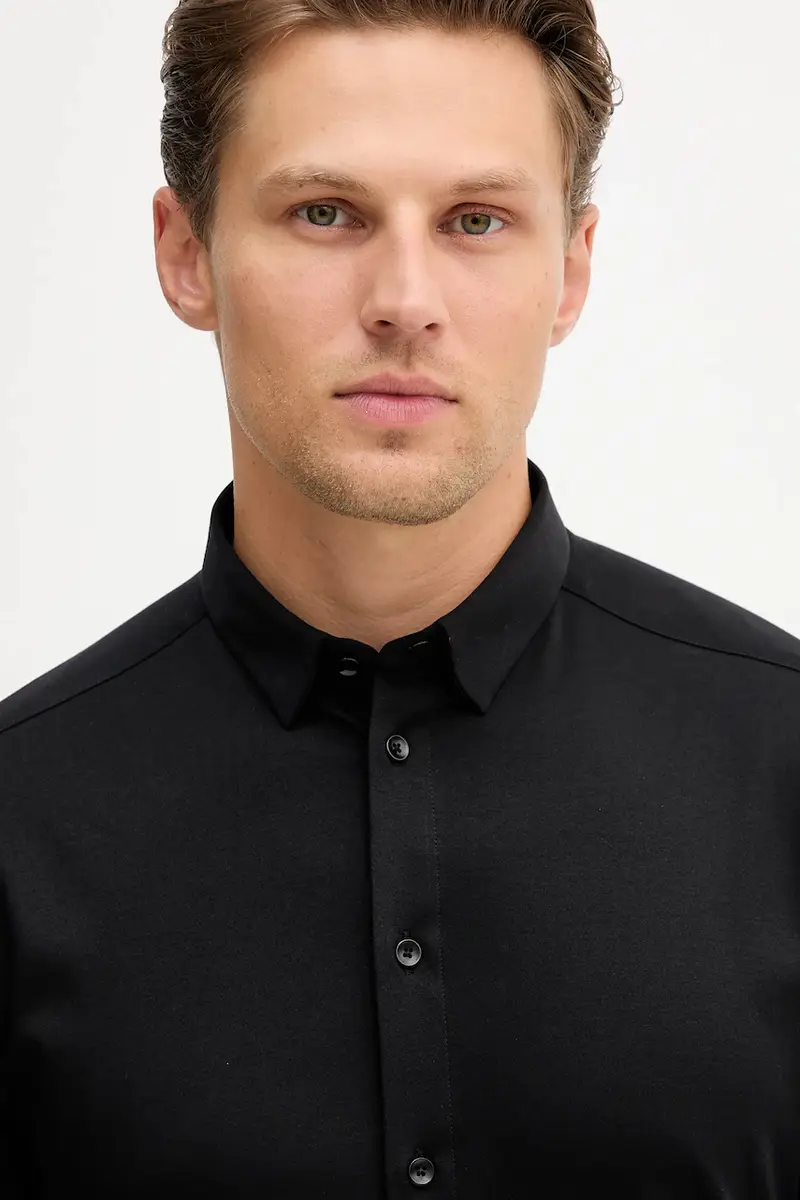 camicia in cotone MARCO uomo colore nero 500940 miniatura 4