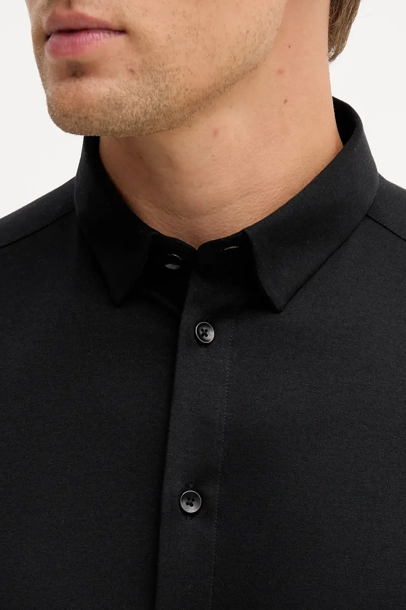 camicia in cotone MARCO uomo colore nero 500940 miniatura 5
