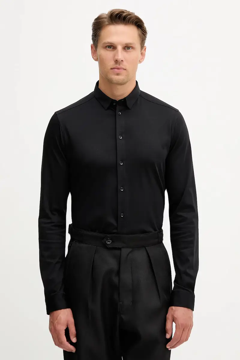 camicia in cotone MARCO uomo colore nero 500940