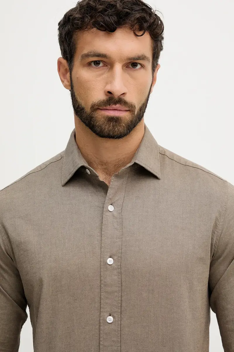 camicia MARCO uomo colore marrone 508090 miniatura 4