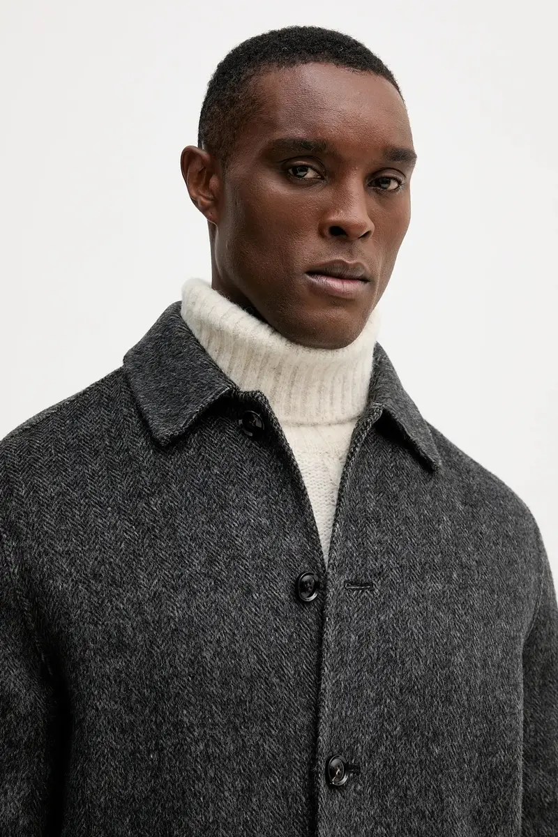 cappotto con lana BARKLEY colore grigio 508250 miniatura 4