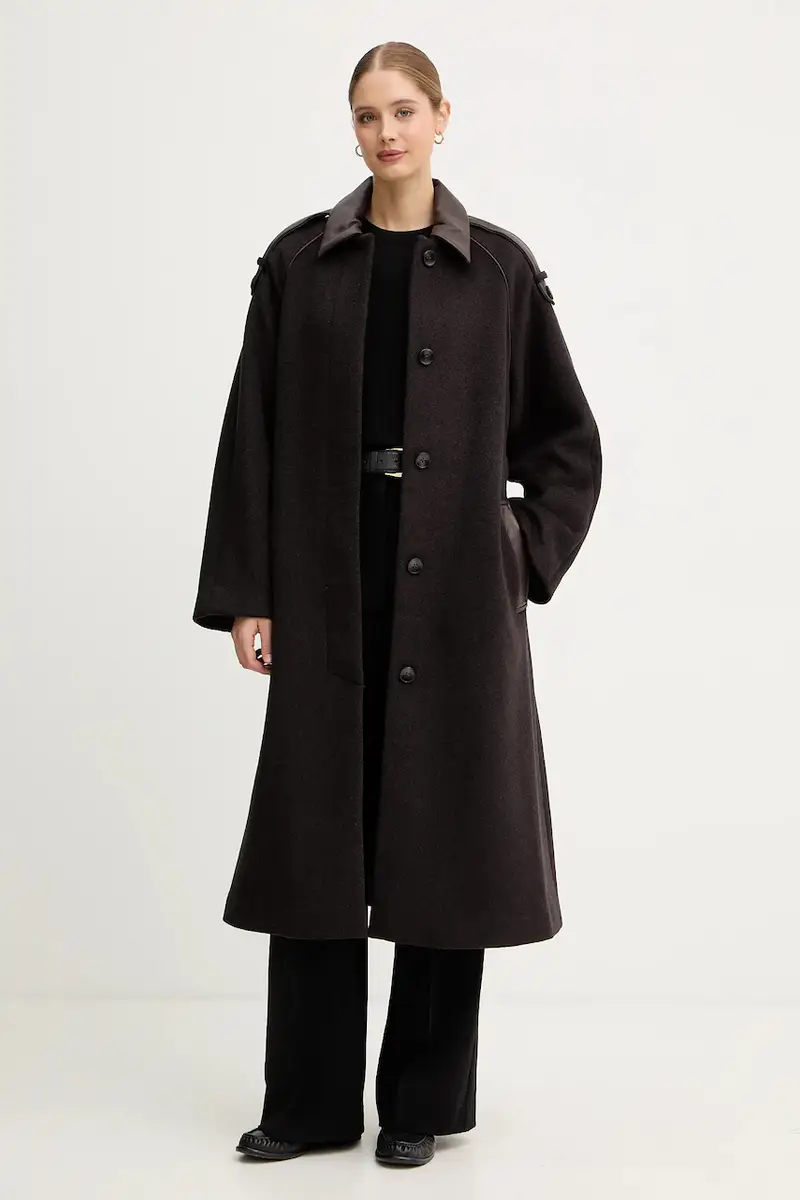 cappotto con lana EVA colore marrone 172920 miniatura 2