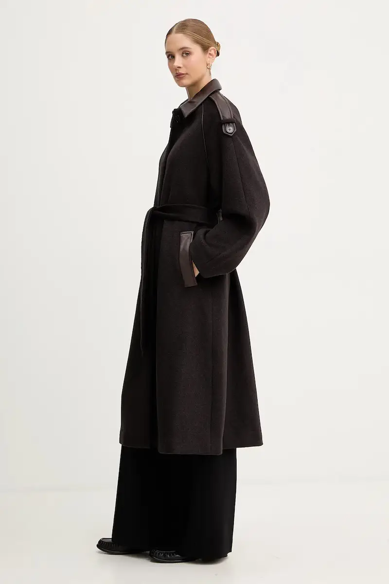 cappotto con lana EVA colore marrone 172920 miniatura 4