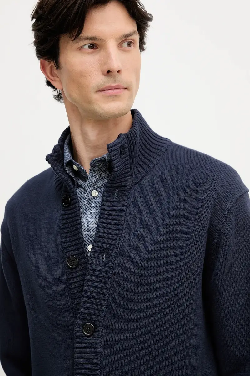 MOS MOSH Cardigan Uomo Blu 3595534 miniatura 4