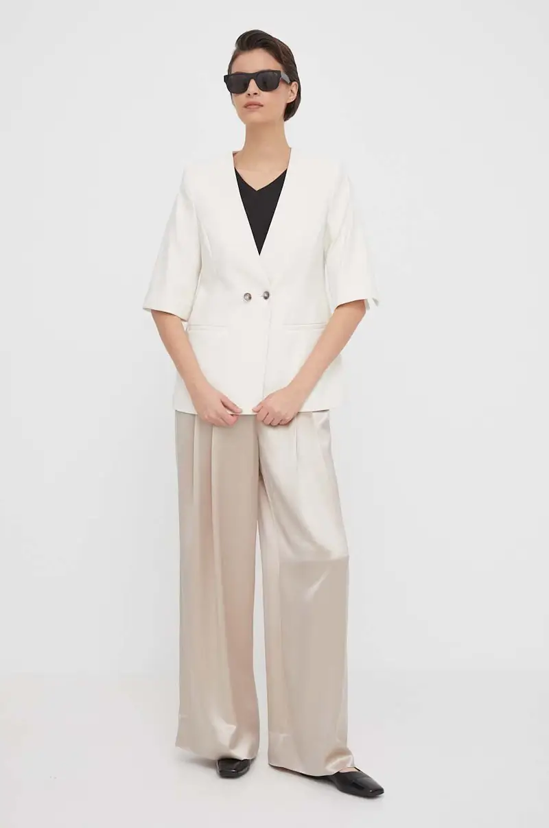 giacca colore beige miniatura 2