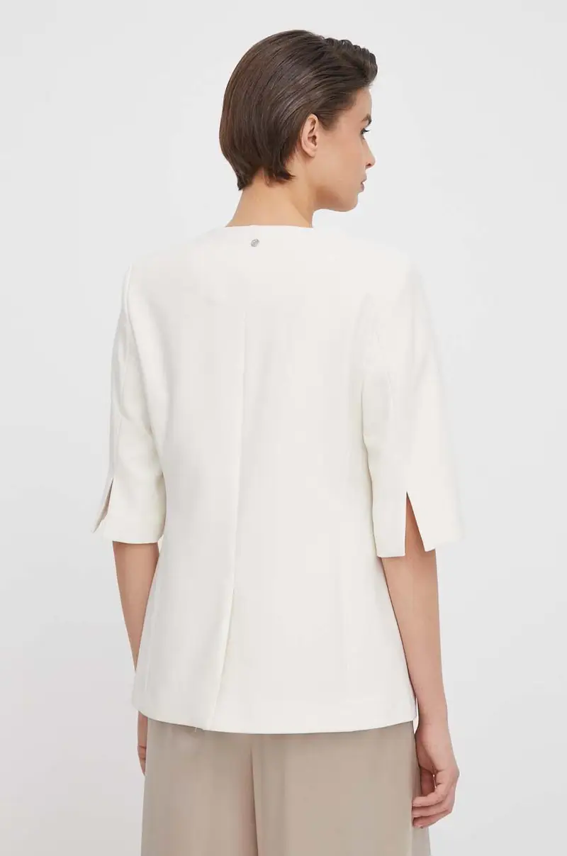 giacca colore beige miniatura 3