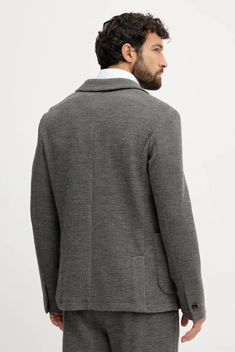 giacca con lana BALDO colore grigio 508690 miniatura 3