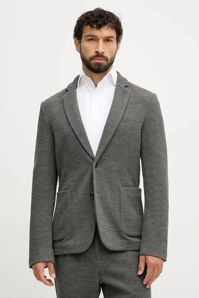 giacca con lana BALDO colore grigio 508690