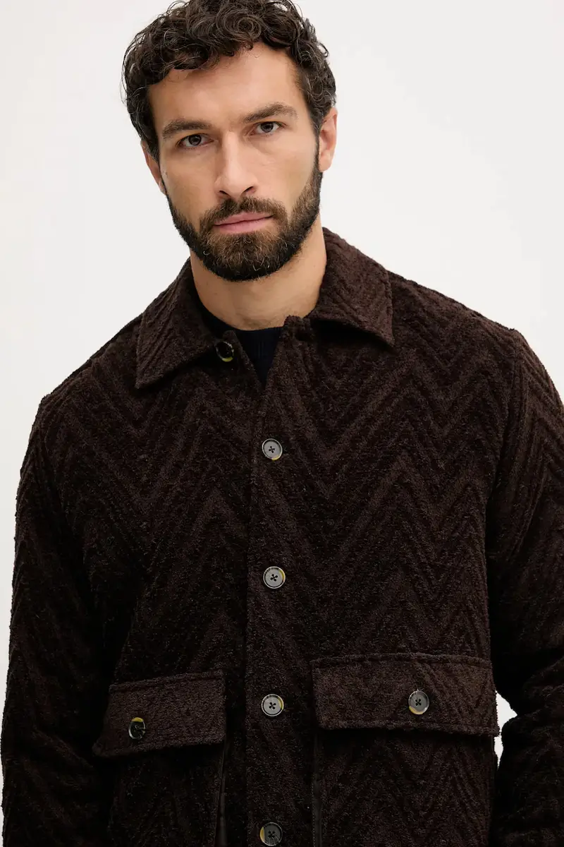 giacca con lana LUIS colore marrone 507960 miniatura 4