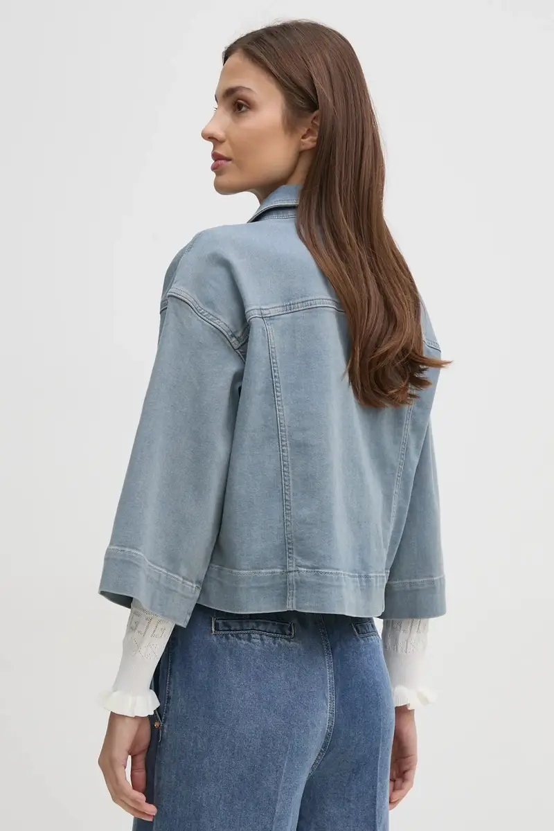 giacca di jeans colore blu 168990 miniatura 3
