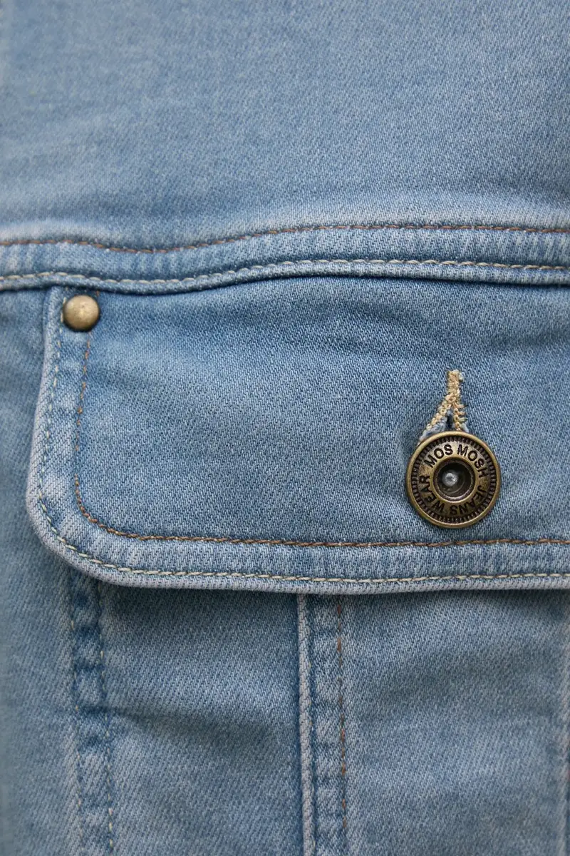 giacca di jeans colore blu 168990 miniatura 5