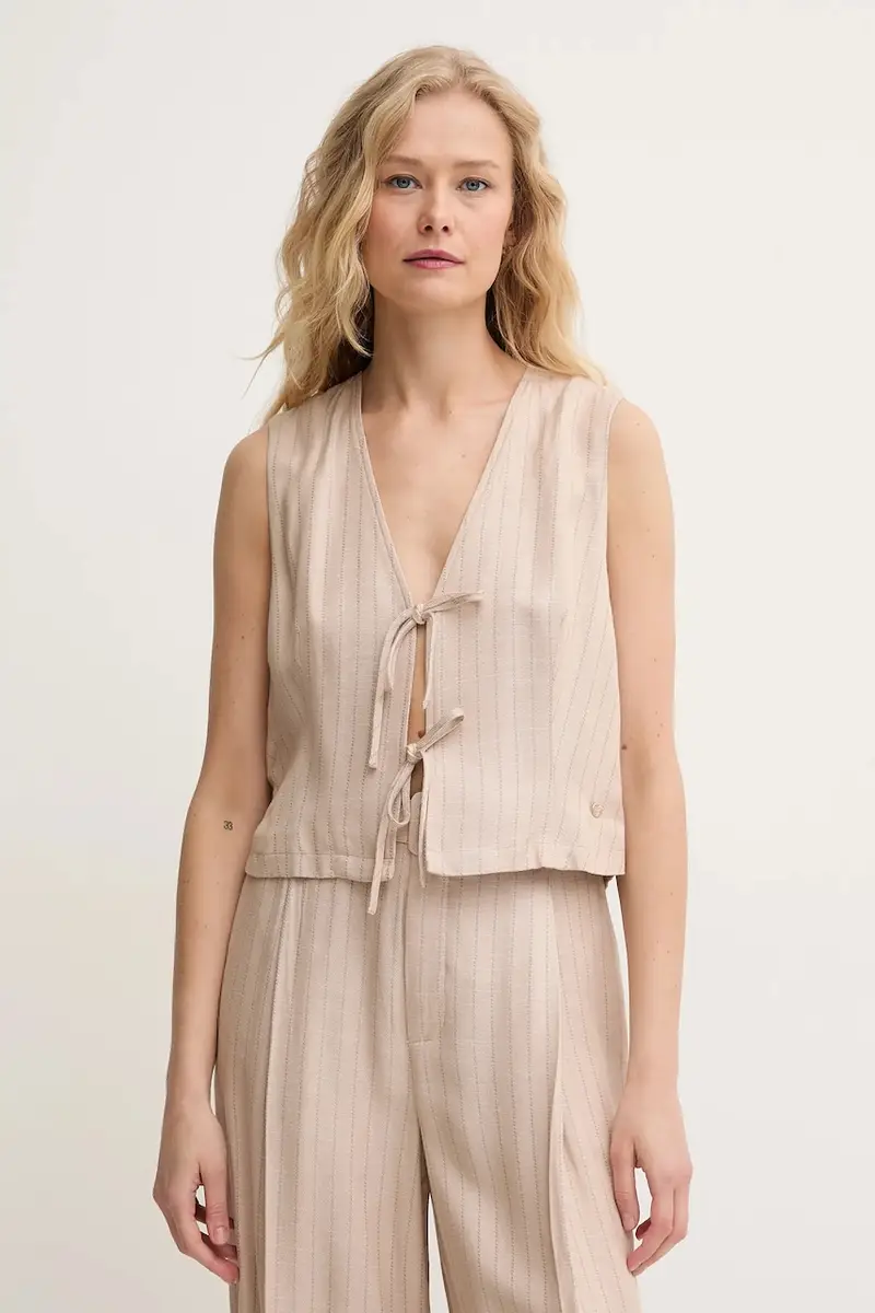 gilet colore beige 169590