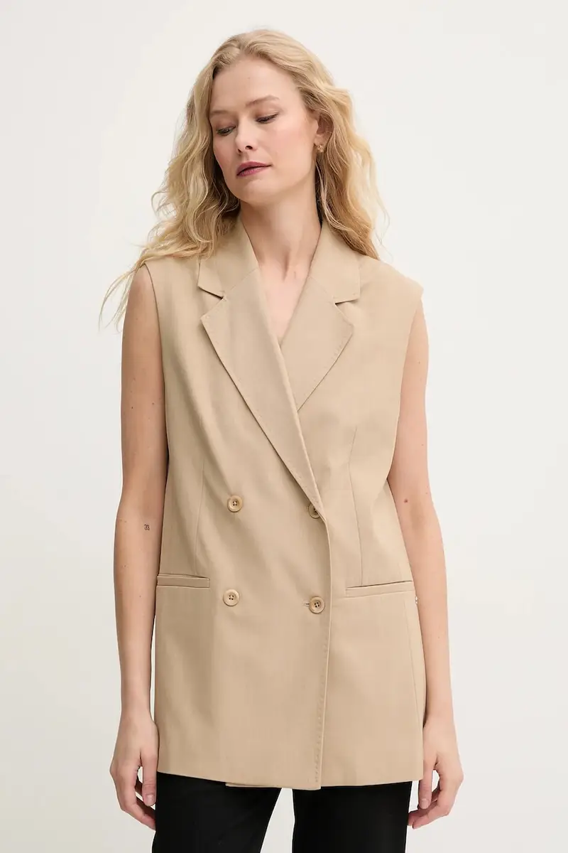 gilet colore beige 169770