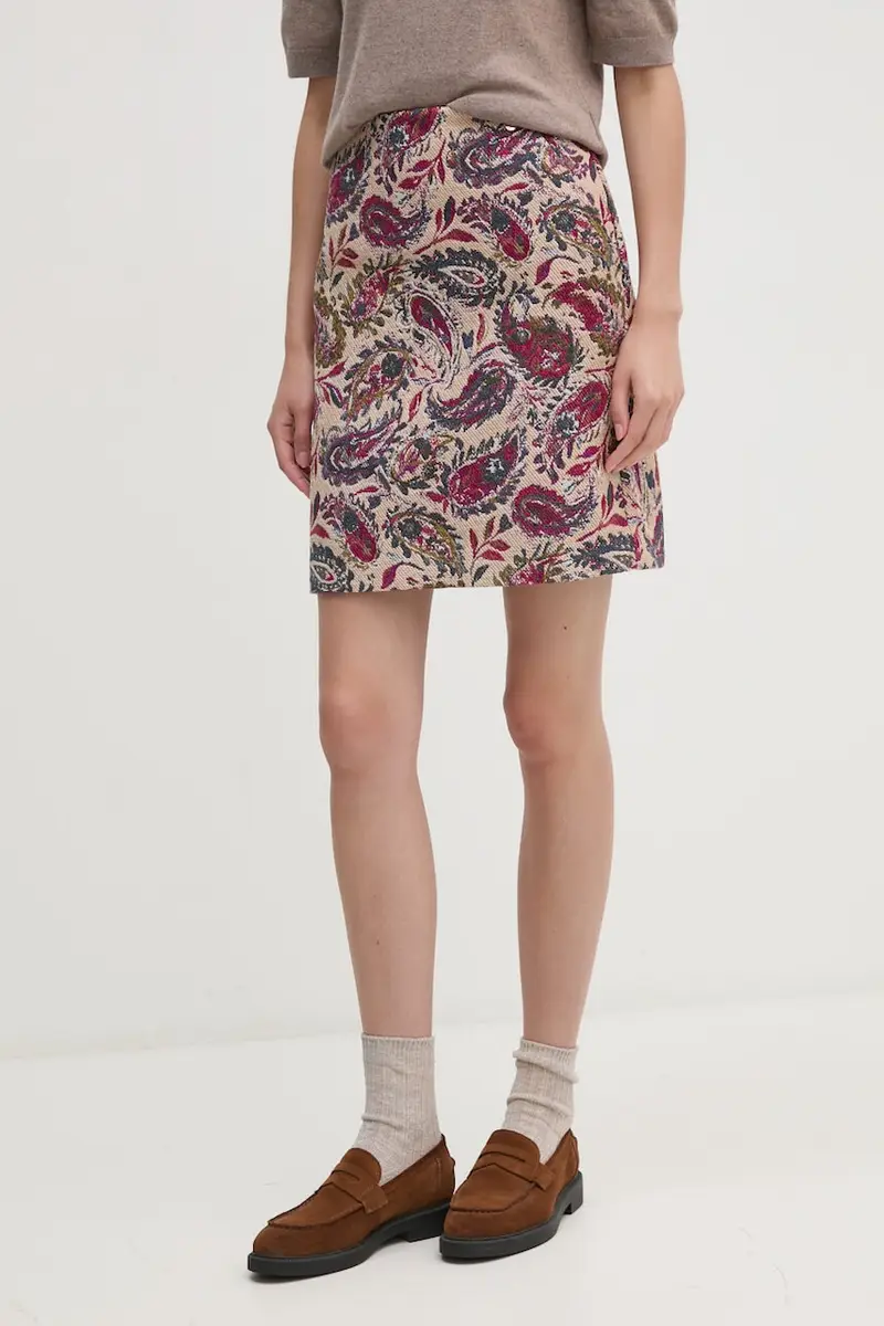 gonna con aggiunta di lana colore verde 166370