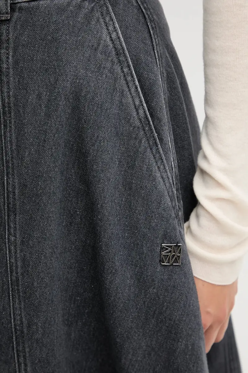 gonna di jeans CYNTHIA colore grigio 174680 miniatura 4