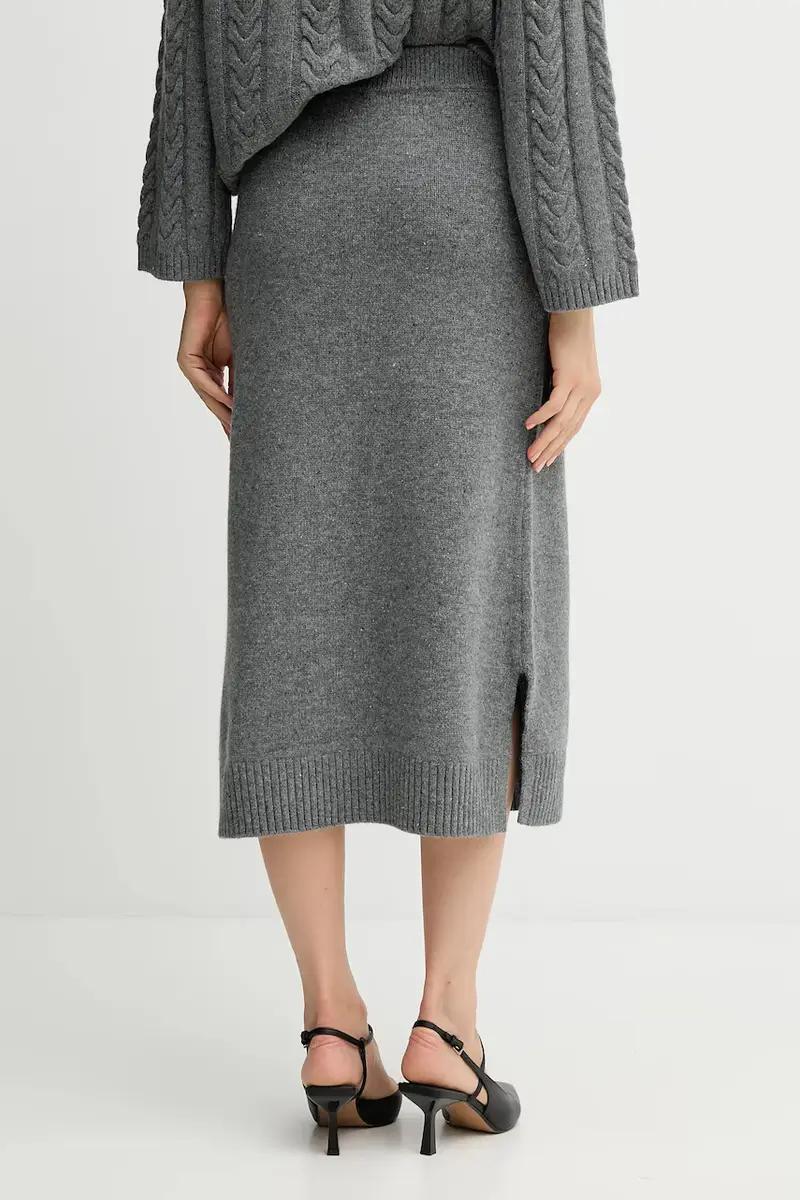 gonna in lana BRYNDIS colore grigio 173230 miniatura 3