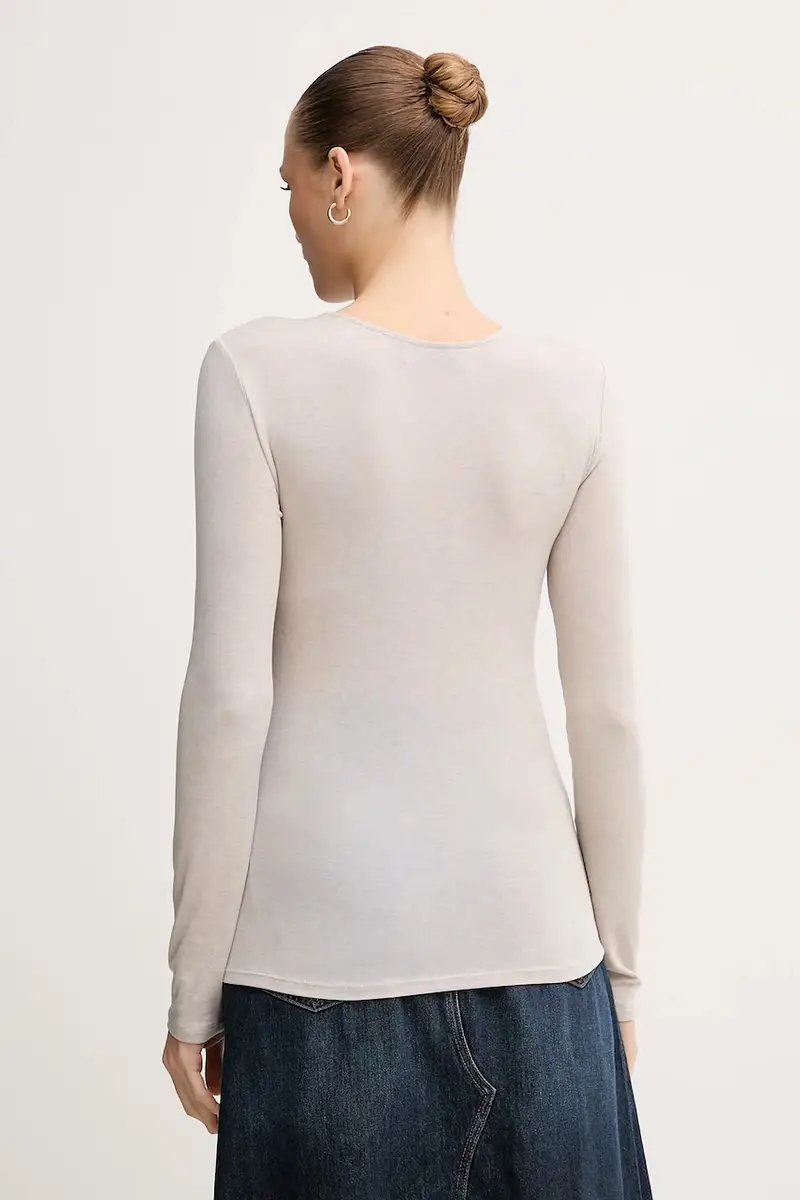 longsleeve con aggiunta di cotone PETRI colore beige 172880 miniatura 3