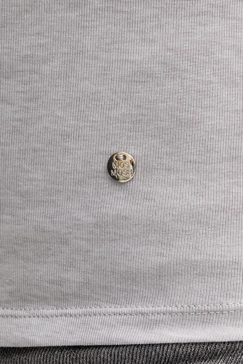 longsleeve con aggiunta di cotone PETRI colore grigio 172880 miniatura 5