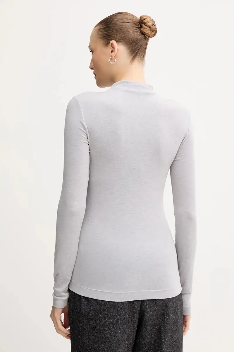 longsleeve con aggiunta di cotone PETRI colore grigio 172890 miniatura 3