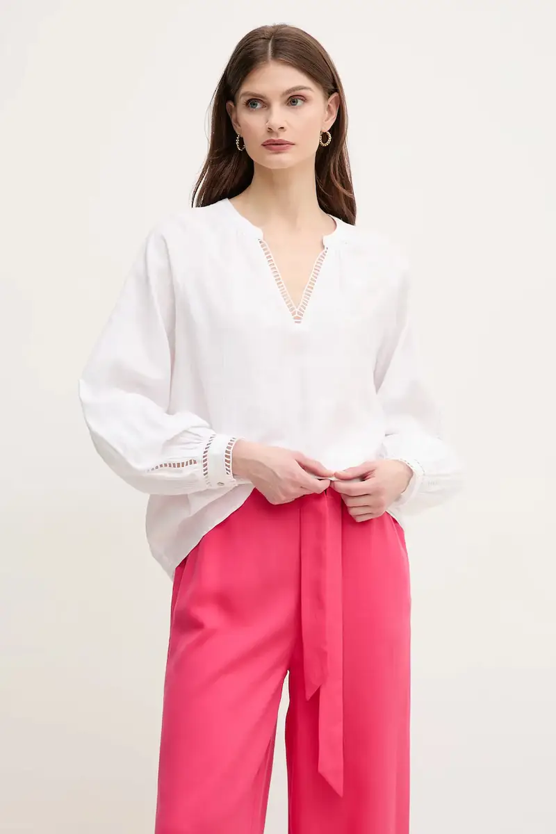 maglietta di lino donna colore bianco 168250