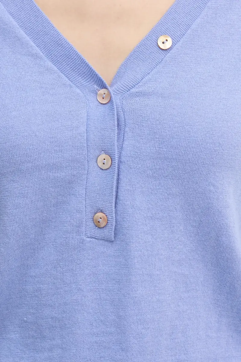 maglione con aggiunta di cachemire colore blu 168660 miniatura 5