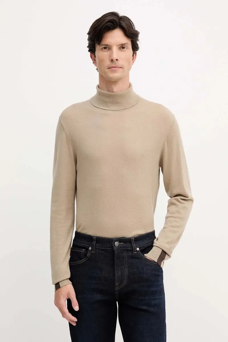 maglione con lana ADAM colore beige 503343 miniatura 4