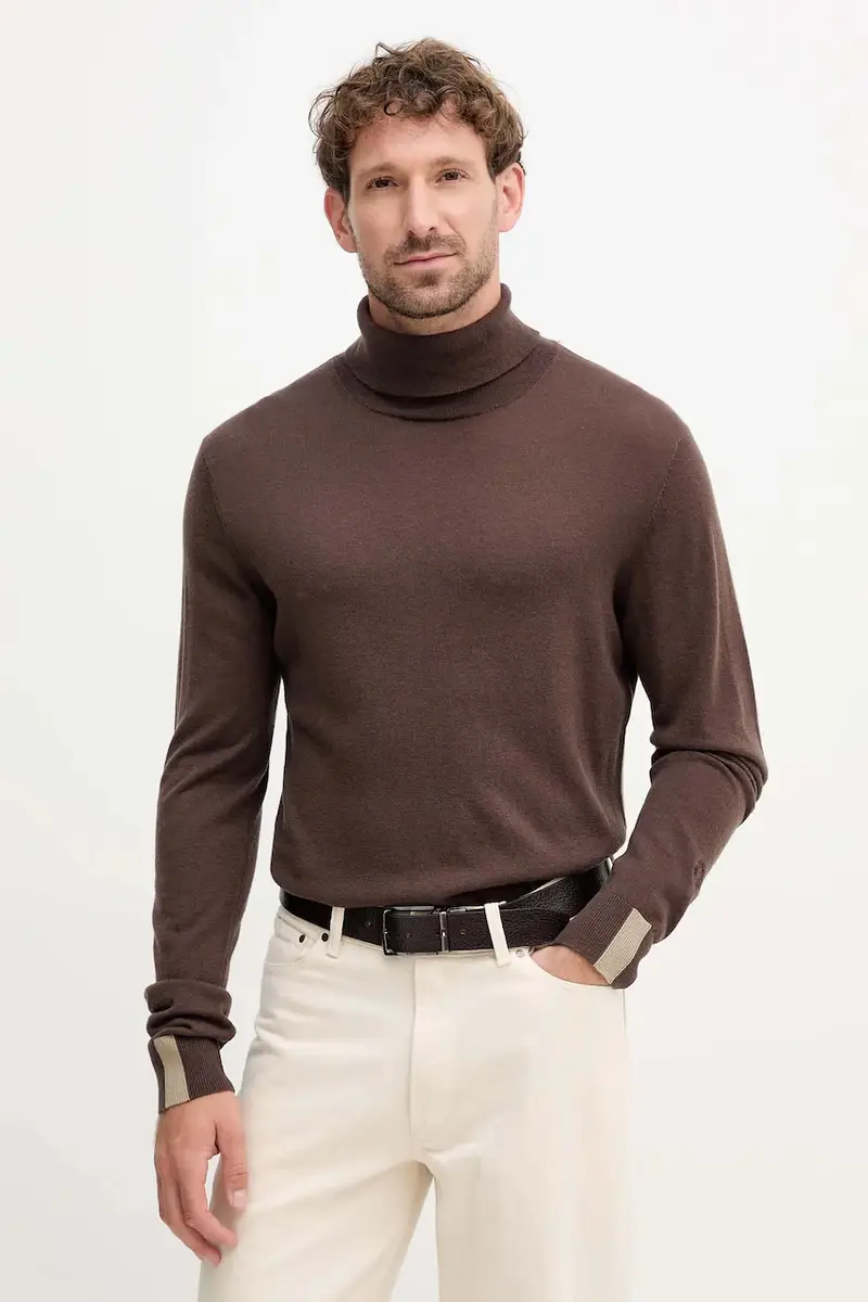 maglione con lana ADAM colore marrone 503343