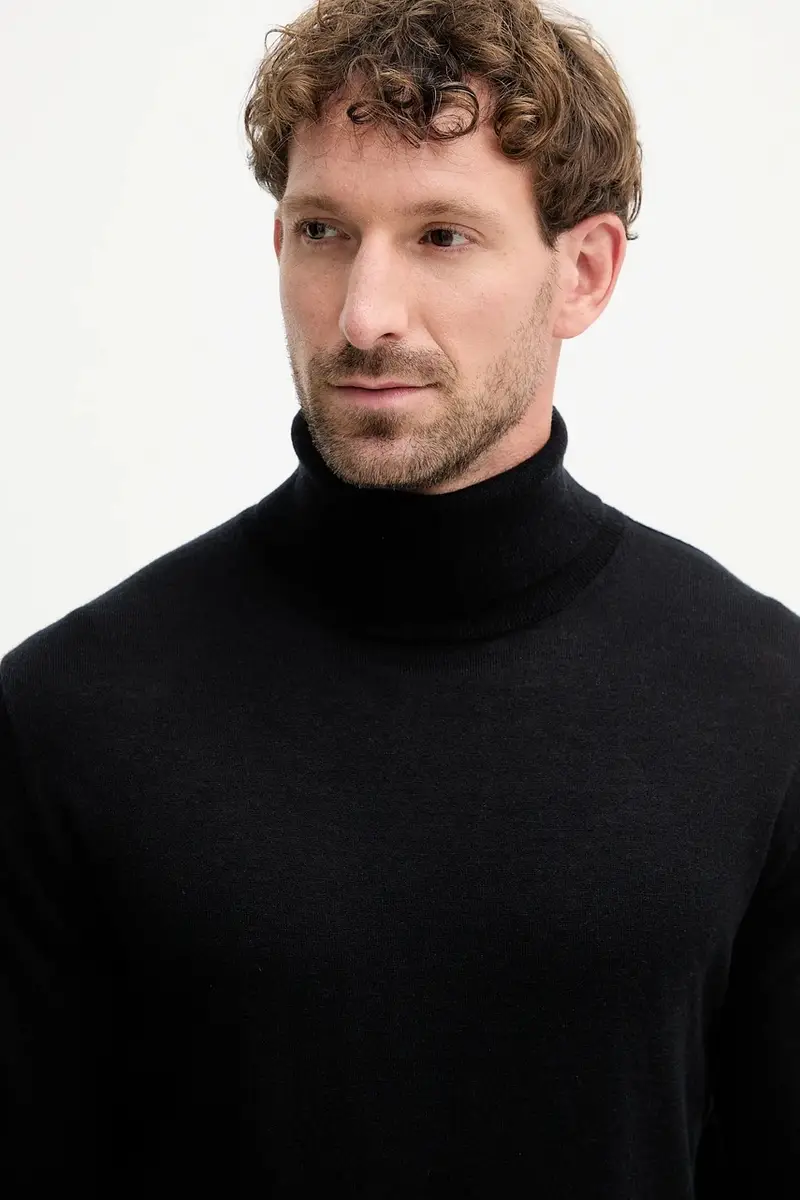 maglione con lana ADAM colore nero 503343 miniatura 4