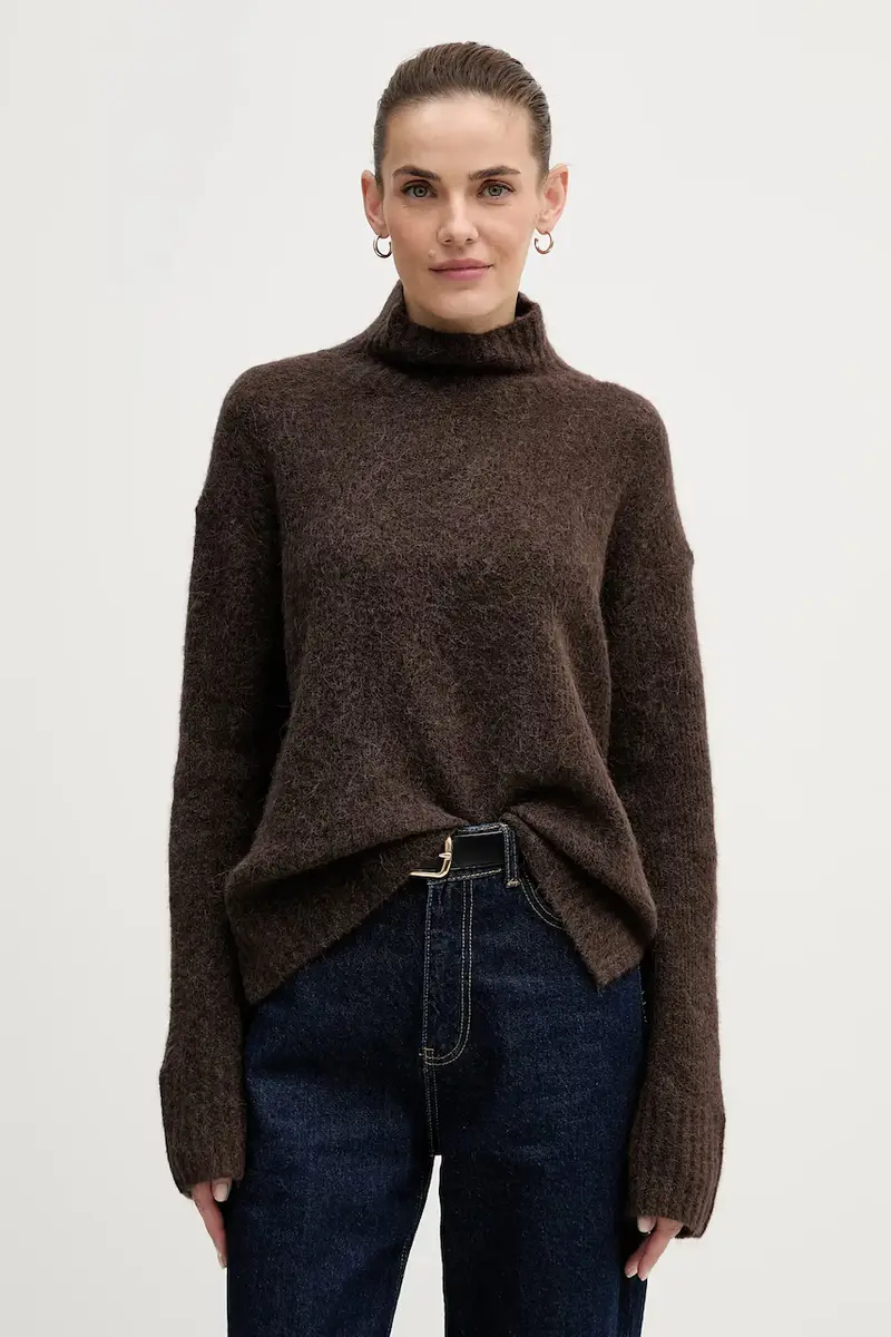 maglione con lana Erim Marrone